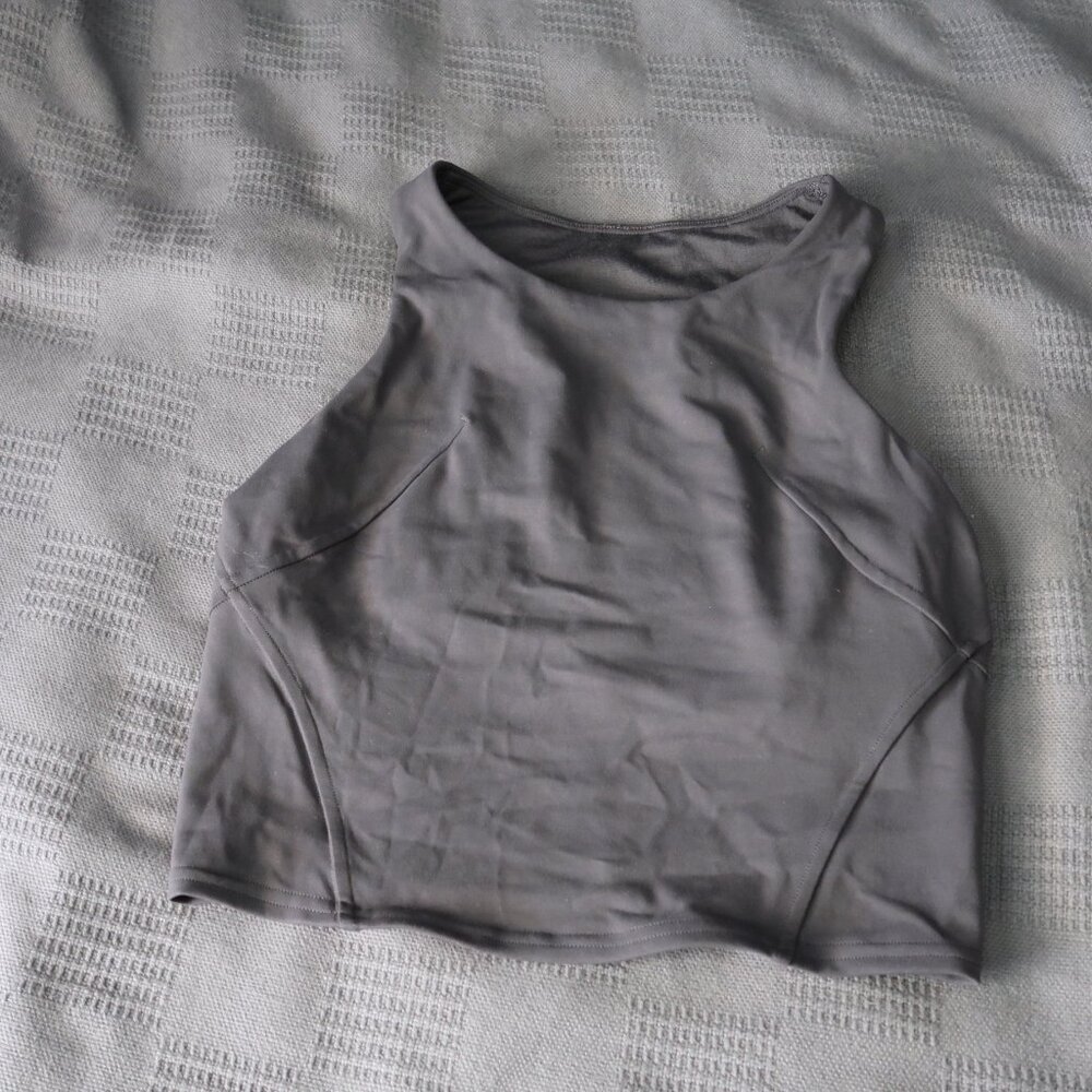 Lululemon Invigorate Training Tank Top in size 4 in Graphite Grey